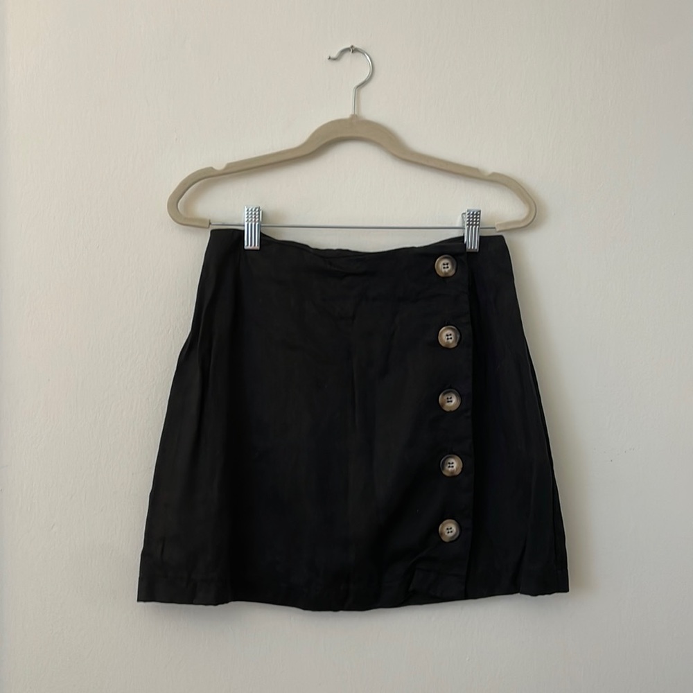 Soft Black mini skirt by Wimsy + Row